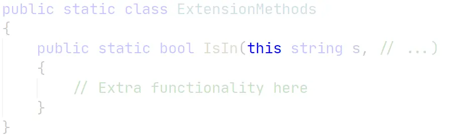 The “this” parameter keyword